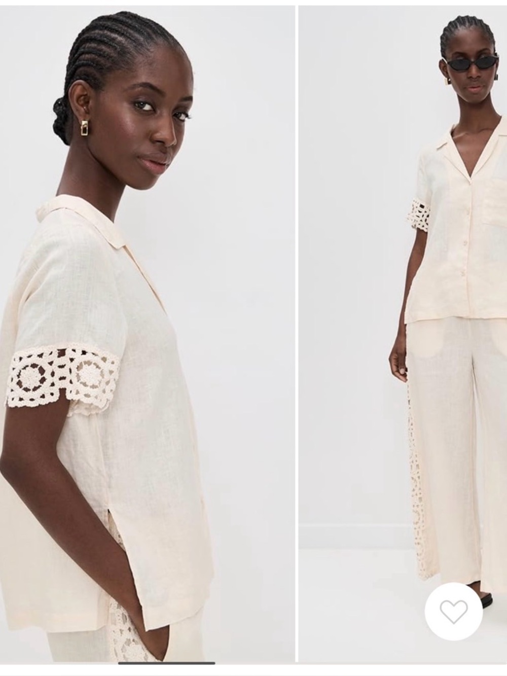Little Lies 🤎 crochet sleeve shirt
